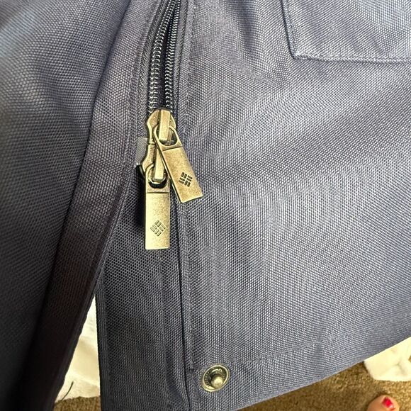 Columbia Here And There Trench Jacket Women's Small Omni Wick Rain Coat Blue - Picture 10 of 16